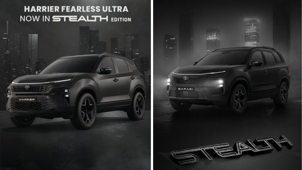 Tata Harrier & Safari Stealth Edition