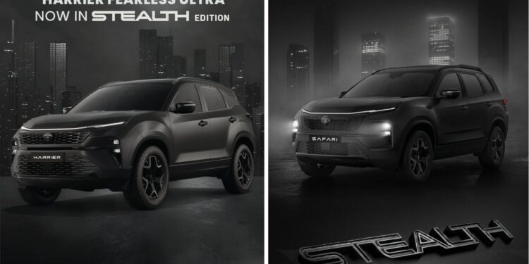 Tata Harrier & Safari Stealth Edition