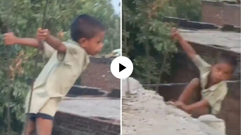 The passion for making reels proved overwhelming! Mother was busy with the camera and the child fell from the roof, users got angry after watching the video