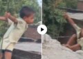 The passion for making reels proved overwhelming! Mother was busy with the camera and the child fell from the roof, users got angry after watching the video
