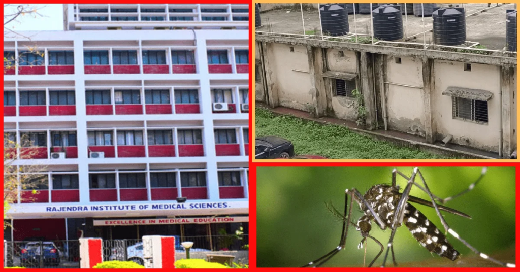 There is complete arrangement to spread the disease in RIMS itself, water is accumulated at many places from the basement to the roof.