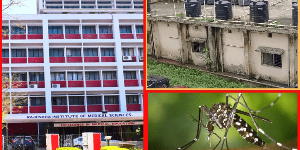 There is complete arrangement to spread the disease in RIMS itself, water is accumulated at many places from the basement to the roof.
