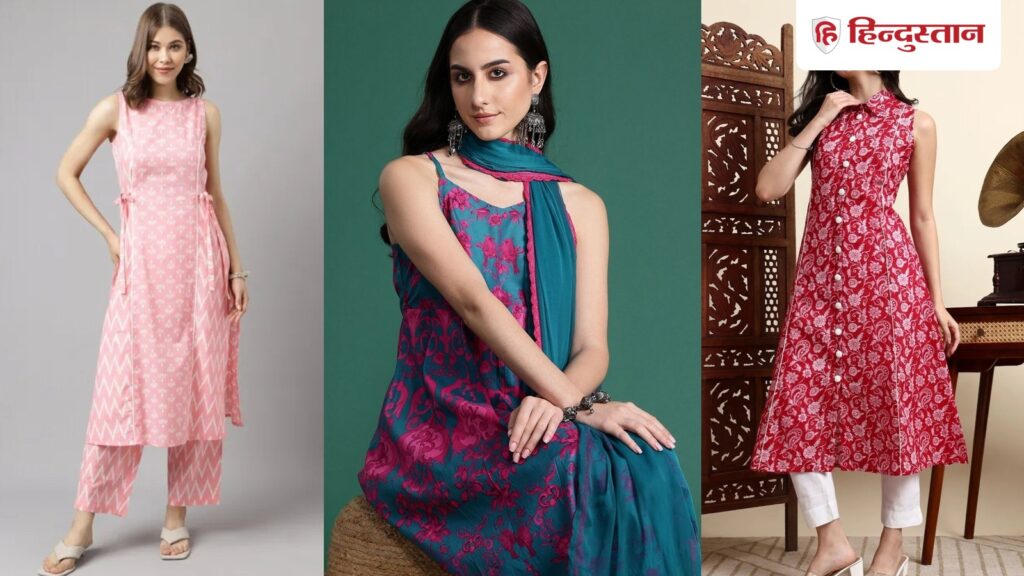 These 6 options of sleeveless kurta sets will give you a feeling of freshness in monsoon.