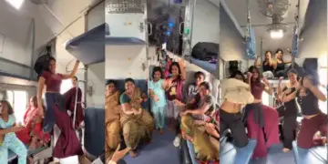 Train journey becomes dance floor! The girls' brilliant performance on the song 'Tooh' won the hearts of the passengers too.