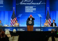 Trump arrived at the Correspondents' Dinner for the first time after the shooting, said - will not bow down to political violence