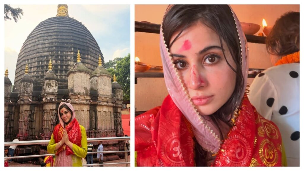 Urfi Javed reached the door of Maa Kamakhya temple amid reports of conversion, turned vermilion