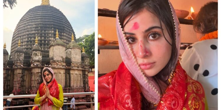 Urfi Javed reached the door of Maa Kamakhya temple amid reports of conversion, turned vermilion
