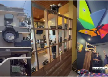 Video: A person crazy about cameras has built a unique house, the love of photography is visible in everything from the house to the names of the children.