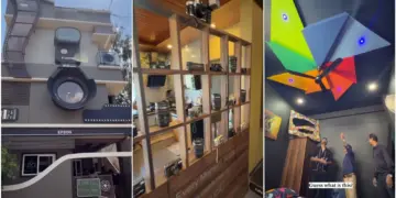 Video: A person crazy about cameras has built a unique house, the love of photography is visible in everything from the house to the names of the children.