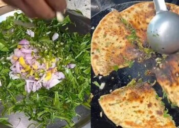 Video: Paratha made from bitter neem! Seeing the experiment of street food vendor of Agra, people said - stop it brother