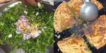 Video: Paratha made from bitter neem! Seeing the experiment of street food vendor of Agra, people said - stop it brother