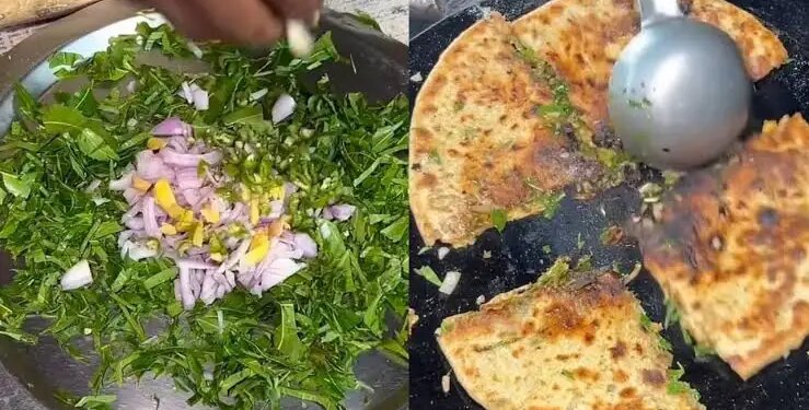 Video: Paratha made from bitter neem! Seeing the experiment of street food vendor of Agra, people said - stop it brother