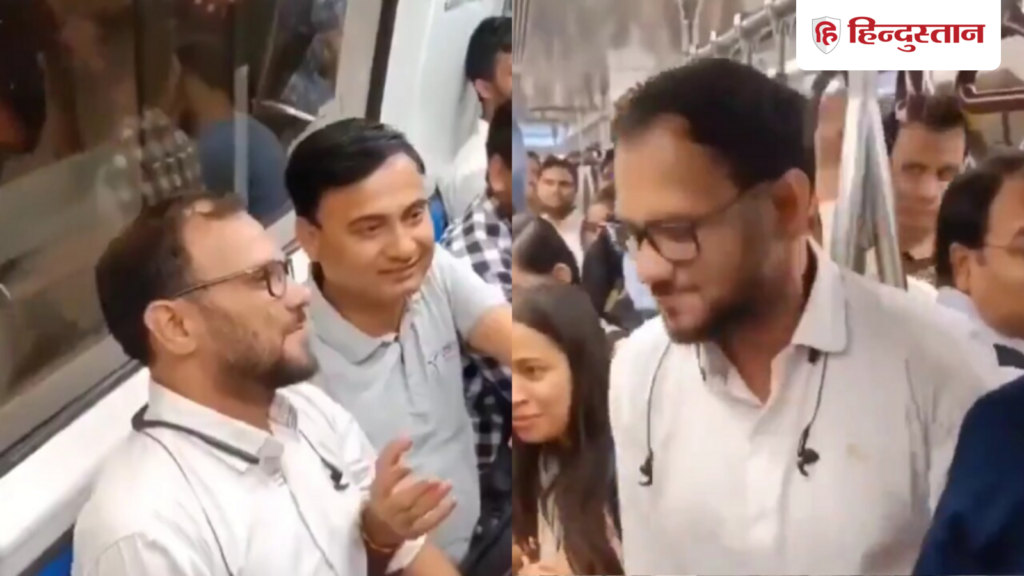 Viral Video: Man sat on women's seat in Delhi Metro, people enjoyed, Viral-news Hindi News