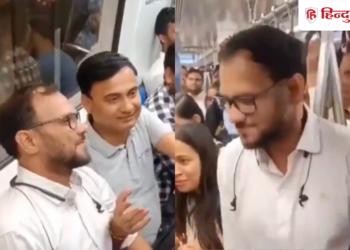 Viral Video: Man sat on women's seat in Delhi Metro, people enjoyed, Viral-news Hindi News